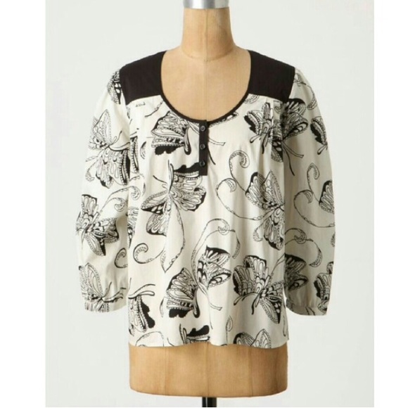 Anthropologie Girls From Savoy Cotton Blouse - Picture 4 of 16